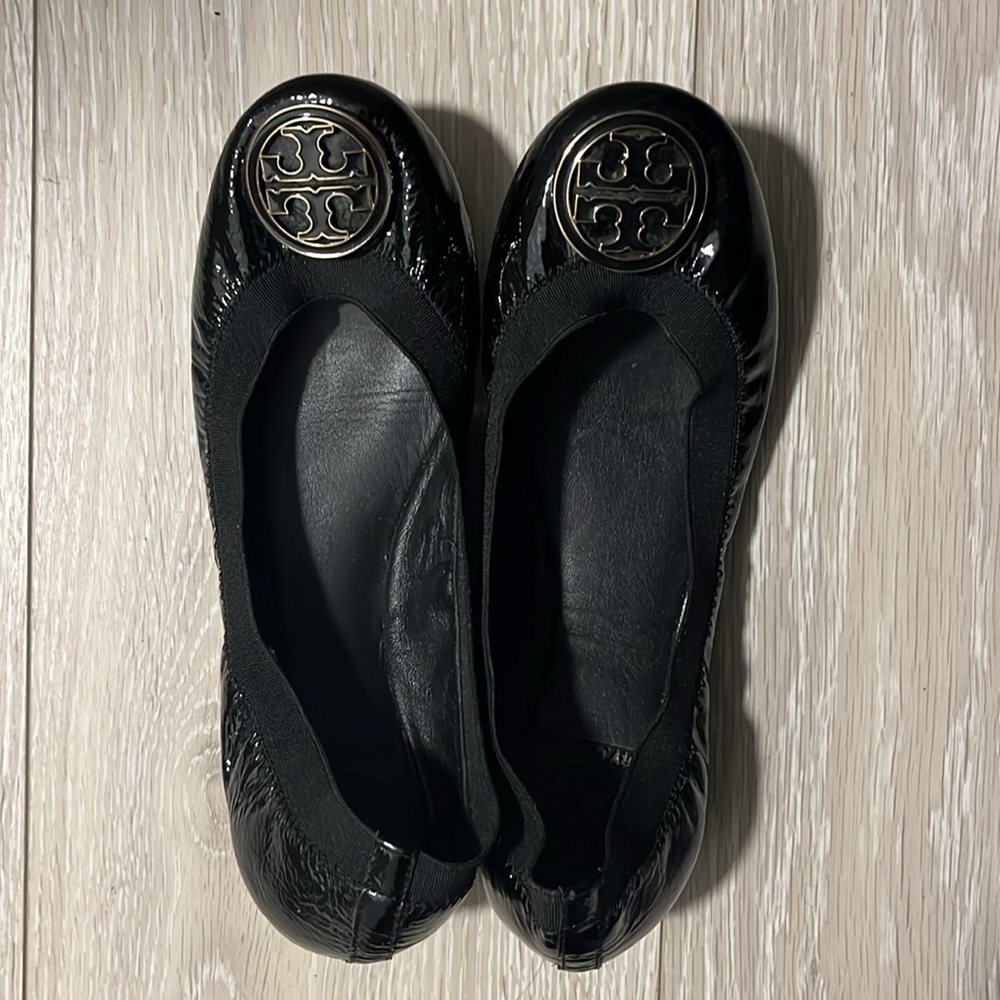Tory Burch Black Ballet Flats